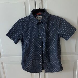 Urban Outfitters Dark Blue Geometric Boys Shirt